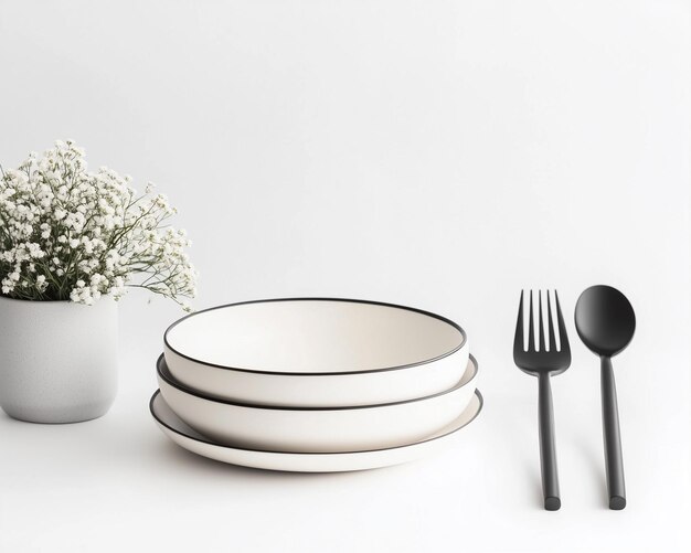 Farfurie servită lângă instrumente de bucătărie